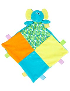 M-MM701-Baby Multi Coloured Comforter With Rattle 2